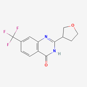 2-(oxolan-3-yl)-7-(trifluoromethyl)-3H-quinazolin-4-one