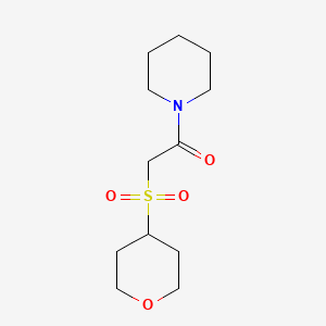 2-(Oxan-4-ylsulfonyl)-1-piperidin-1-ylethanone