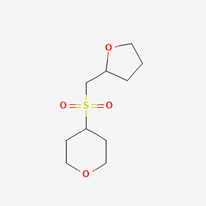 4-(Oxolan-2-ylmethylsulfonyl)oxane