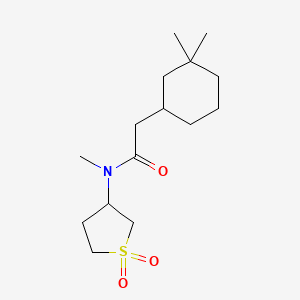 2-(3,3-dimethylcyclohexyl)-N-(1,1-dioxothiolan-3-yl)-N-methylacetamide