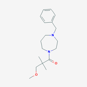 1-(4-Benzyl-1,4-diazepan-1-yl)-3-methoxy-2,2-dimethylpropan-1-one