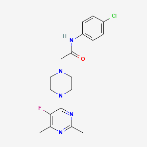 N-(4-chlorophenyl)-2-[4-(5-fluoro-2,6-dimethylpyrimidin-4-yl)piperazin-1-yl]acetamide