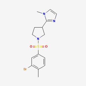 2-[1-(3-Bromo-4-methylphenyl)sulfonylpyrrolidin-3-yl]-1-methylimidazole