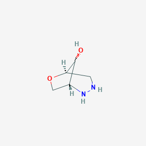 B071527 (1R,5R,8R)-6-oxa-2,3-diazabicyclo[3.2.1]octan-8-ol CAS No. 194040-38-5