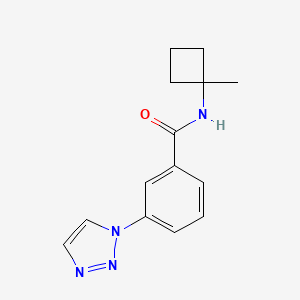 N-(1-methylcyclobutyl)-3-(triazol-1-yl)benzamide