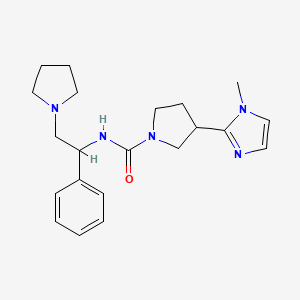 3-(1-methylimidazol-2-yl)-N-(1-phenyl-2-pyrrolidin-1-ylethyl)pyrrolidine-1-carboxamide