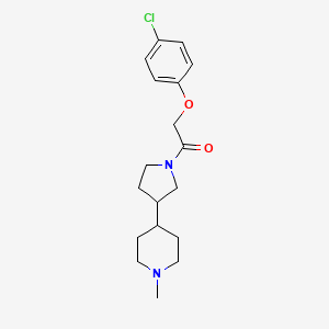 2-(4-Chlorophenoxy)-1-[3-(1-methylpiperidin-4-yl)pyrrolidin-1-yl]ethanone