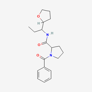 1-benzoyl-N-[1-(oxolan-2-yl)propyl]pyrrolidine-2-carboxamide