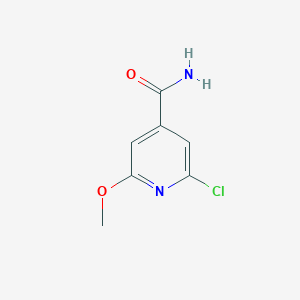 molecular formula C7H7ClN2O2 B071528 2-氯-6-甲氧基异烟酰胺 CAS No. 175277-66-4