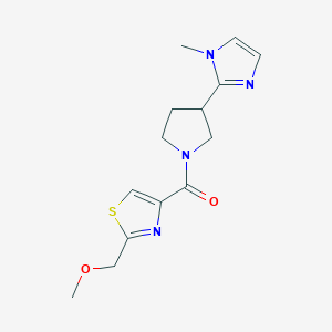 [2-(Methoxymethyl)-1,3-thiazol-4-yl]-[3-(1-methylimidazol-2-yl)pyrrolidin-1-yl]methanone