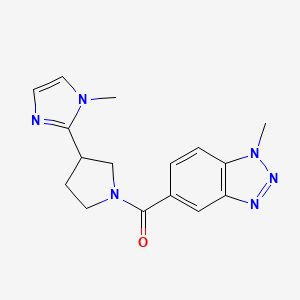 (1-Methylbenzotriazol-5-yl)-[3-(1-methylimidazol-2-yl)pyrrolidin-1-yl]methanone