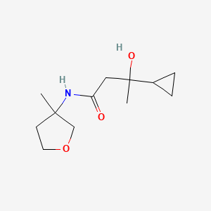 3-cyclopropyl-3-hydroxy-N-(3-methyloxolan-3-yl)butanamide