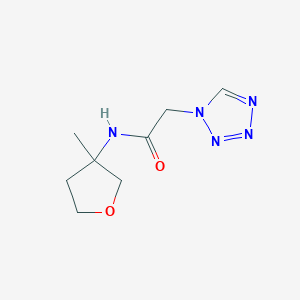 N-(3-methyloxolan-3-yl)-2-(tetrazol-1-yl)acetamide