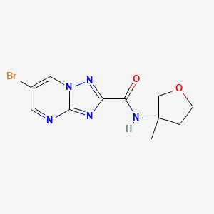 6-bromo-N-(3-methyloxolan-3-yl)-[1,2,4]triazolo[1,5-a]pyrimidine-2-carboxamide