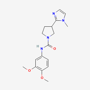 N-(3,4-dimethoxyphenyl)-3-(1-methylimidazol-2-yl)pyrrolidine-1-carboxamide