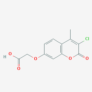 molecular formula C12H9ClO5 B071538 7-(羧甲氧基)-3-氯-4-甲基香豆素 CAS No. 176446-74-5