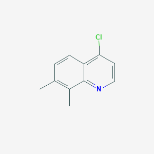 molecular formula C11H10ClN B071548 4-氯-7,8-二甲基喹啉 CAS No. 181950-53-8