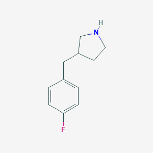 molecular formula C11H14FN B071559 3-(4-氟苄基)吡咯烷 CAS No. 193220-17-6