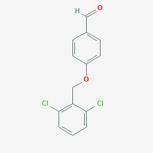 molecular formula C14H10Cl2O2 B071570 4-[(2,6-Dichlorobenzyl)oxy]benzaldehyde CAS No. 166049-76-9