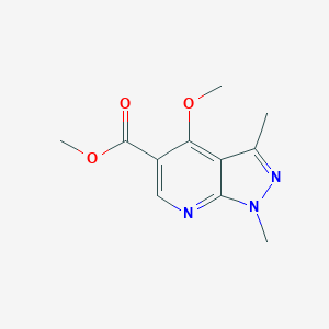 methyl 4-methoxy-1,3-dimethyl-1H-pyrazolo[3,4-b]pyridine-5-carboxylate