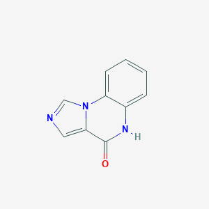 molecular formula C10H7N3O B071581 咪唑并[1,5-a]喹喔啉-4(5H)-酮 CAS No. 179042-26-3