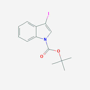 molecular formula C13H14INO2 B071584 tert-Butyl 3-iodo-1H-indole-1-carboxylate CAS No. 192189-07-4
