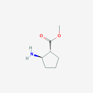 molecular formula C7H13NO2 B071620 Methyl (1R,2R)-2-aminocyclopentane-1-carboxylate CAS No. 170421-23-5