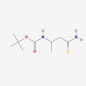 molecular formula C9H18N2O2S B071628 tert-Butyl (4-amino-4-thioxobutan-2-yl)carbamate CAS No. 182678-75-7