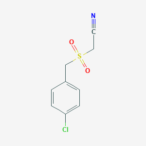 molecular formula C9H8ClNO2S B071662 2-[(4-Chlorobenzyl)sulfonyl]acetonitrile CAS No. 175137-57-2