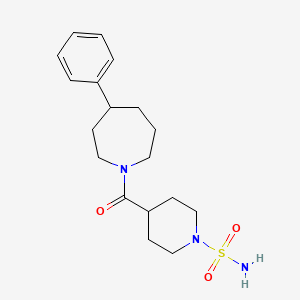 4-(4-Phenylazepane-1-carbonyl)piperidine-1-sulfonamide