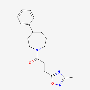 3-(3-Methyl-1,2,4-oxadiazol-5-yl)-1-(4-phenylazepan-1-yl)propan-1-one