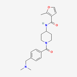 N-[1-[4-[(dimethylamino)methyl]benzoyl]piperidin-4-yl]-2-methylfuran-3-carboxamide