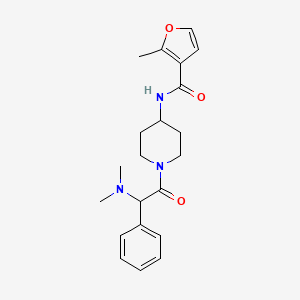 N-[1-[2-(dimethylamino)-2-phenylacetyl]piperidin-4-yl]-2-methylfuran-3-carboxamide