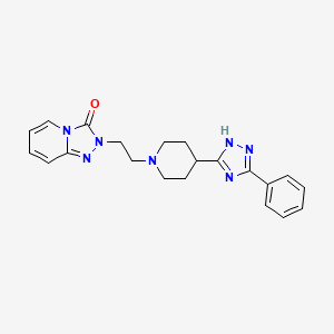 2-[2-[4-(3-phenyl-1H-1,2,4-triazol-5-yl)piperidin-1-yl]ethyl]-[1,2,4]triazolo[4,3-a]pyridin-3-one