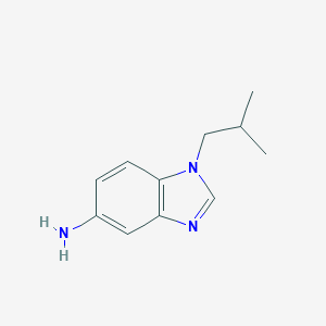 molecular formula C11H15N3 B071683 1-Isobutyl-5-aminobenzimidazole CAS No. 177843-42-4