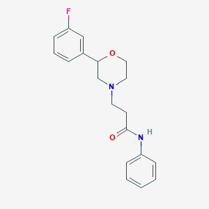 3-[2-(3-fluorophenyl)morpholin-4-yl]-N-phenylpropanamide