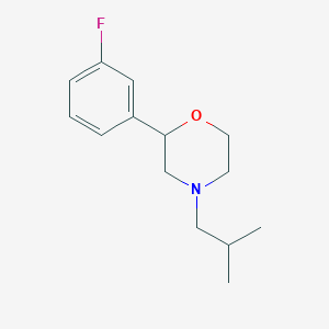 2-(3-Fluorophenyl)-4-(2-methylpropyl)morpholine