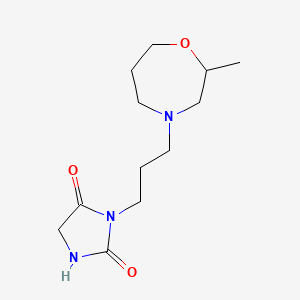 3-[3-(2-Methyl-1,4-oxazepan-4-yl)propyl]imidazolidine-2,4-dione