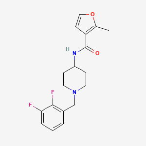 N-[1-[(2,3-difluorophenyl)methyl]piperidin-4-yl]-2-methylfuran-3-carboxamide