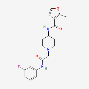 N-[1-[2-(3-fluoroanilino)-2-oxoethyl]piperidin-4-yl]-2-methylfuran-3-carboxamide