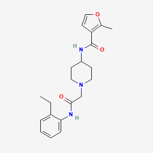 N-[1-[2-(2-ethylanilino)-2-oxoethyl]piperidin-4-yl]-2-methylfuran-3-carboxamide