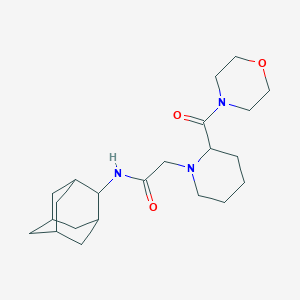 N-(2-adamantyl)-2-[2-(morpholine-4-carbonyl)piperidin-1-yl]acetamide