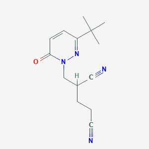 2-[(3-Tert-butyl-6-oxopyridazin-1-yl)methyl]pentanedinitrile