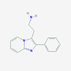 molecular formula C15H15N3 B071685 2-(2-Phenyl-imidazo[1,2-a]pyridin-3-yl)-ethylamine CAS No. 171346-87-5