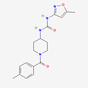 1-[1-(4-Methylbenzoyl)piperidin-4-yl]-3-(5-methyl-1,2-oxazol-3-yl)urea