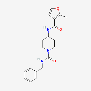 N-benzyl-4-[(2-methylfuran-3-carbonyl)amino]piperidine-1-carboxamide