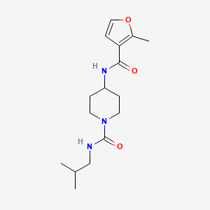 4-[(2-methylfuran-3-carbonyl)amino]-N-(2-methylpropyl)piperidine-1-carboxamide