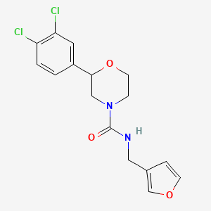 2-(3,4-dichlorophenyl)-N-(furan-3-ylmethyl)morpholine-4-carboxamide