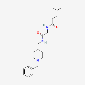 N-[2-[(1-benzylpiperidin-4-yl)methylamino]-2-oxoethyl]-4-methylpentanamide