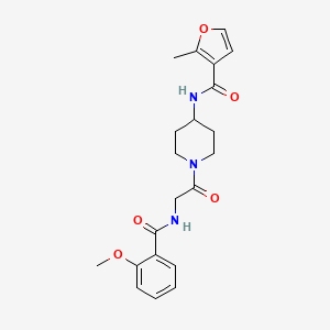 N-[1-[2-[(2-methoxybenzoyl)amino]acetyl]piperidin-4-yl]-2-methylfuran-3-carboxamide